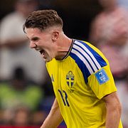Viktor Gyökeres under matchen mot Japan.