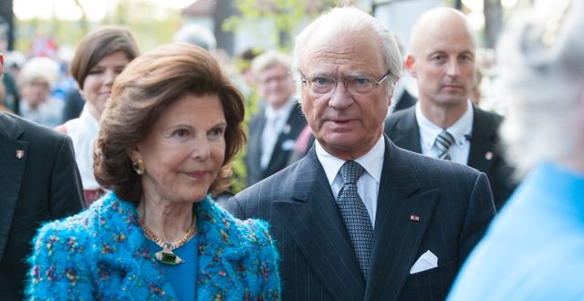 Drottning Silvia och Kung Carl XVI Gustaf.  Braastad, Audun