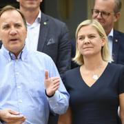 Statsminister Stefan Löfven och finansminister Magdalena Andersson.