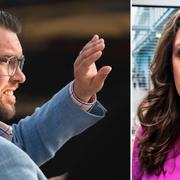 Sverigedemokraternas partiledare Jimmie Åkesson/SVT:s vd Hanna Stjärne 