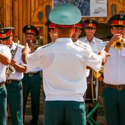 Arkivbild: Band tillhörande Uzbekistans inrikesministerium i huvudstaden Tasjkent.