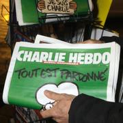 Charlie Hebdo efter terrordådet.