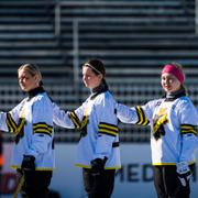 AIK:s spelare inför SM-finalen i våras.