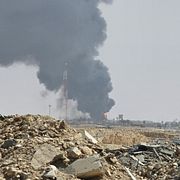 Rök utanför Riyad.