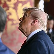 Donald Trump under sitt besök i Peking nyligen.