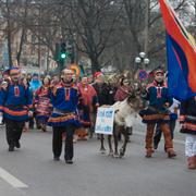 Arkivbild från en protest mot regeringen 2007.