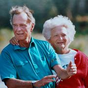 George W. Bush och Barbara Bush. 