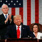Mike Pence, Donald Trump och Nancy Pelosi.