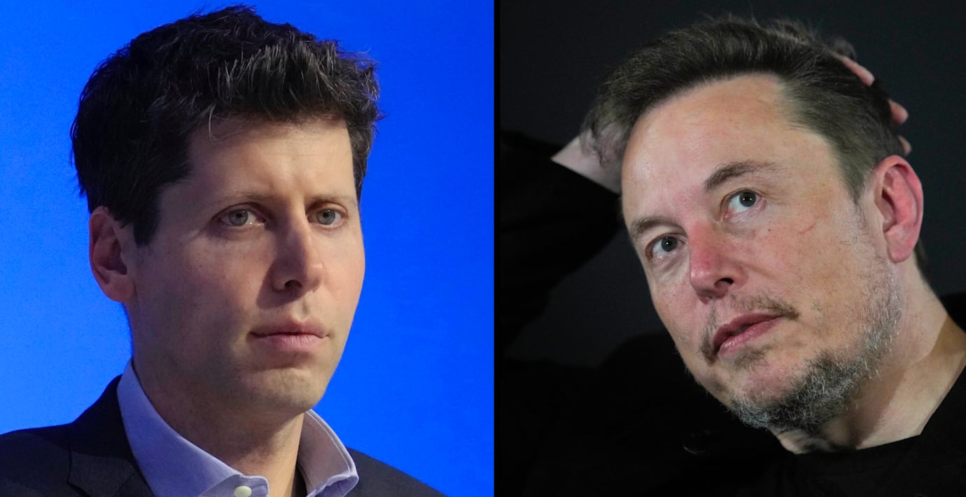 Sam Altman och Elon Musk.