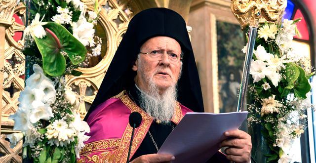 Patriark Bartholomew. Nikolaos Manginas / TT NYHETSBYRÅN
