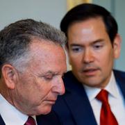 Steve Witkoff tillsammans med USA:s utrikesminister Marco Rubio. 