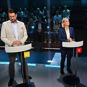 Sverigedemokraternas partiledare Jimmie Åkesson och Socialdemokraternas partiledare Magdalena Andersson.