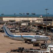 Arkivbild. Ett passagerarplan står parkerat på Rafik Hariri International Airport i Beirut, Libanon. 