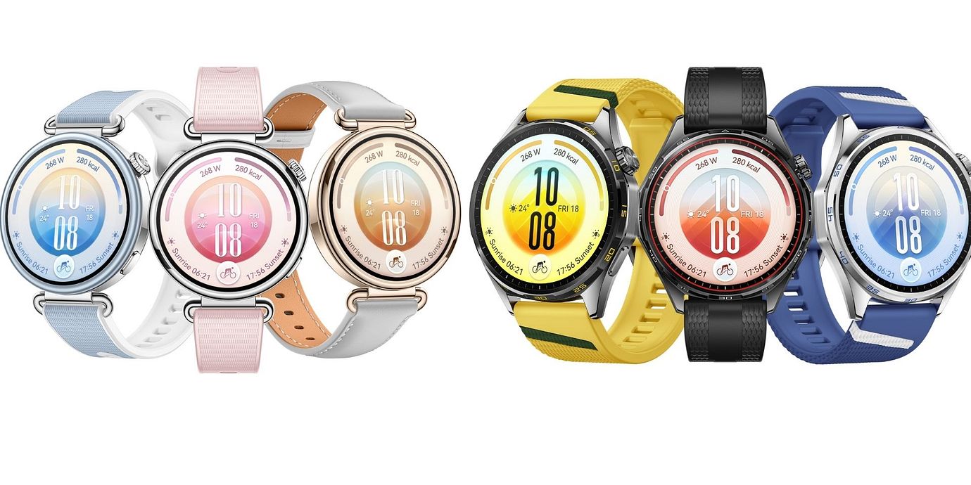 Standardmodellen av HUAWEI WATCH GT 7 kommer i sex olika färger.
