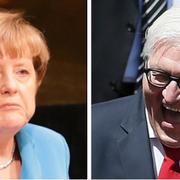 Angela Merkel och Frank-Walter Steinmeier.