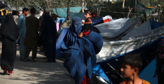 Akrivbild. Invånare i Kabul.  Rahmat Gul / TT NYHETSBYRÅN