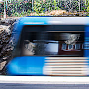 Tunnelbanestationen i Blackeberg.