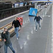 Tre av de dömda nazisterna under våldsnatten i Stockholm i augusti. 