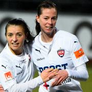 FC Rosengårds Iva Landeka och Lotta Schelin. 