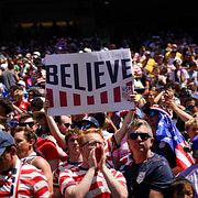 Amerikanska supportrar.