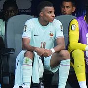 Kylian Mbappe efter matchen. 