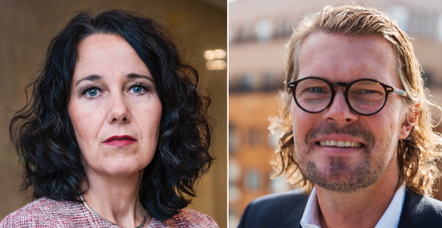 Annika Winsth, chefekonom Nordea och Mattias Isakson, chefsstrateg Swedbank.  TT