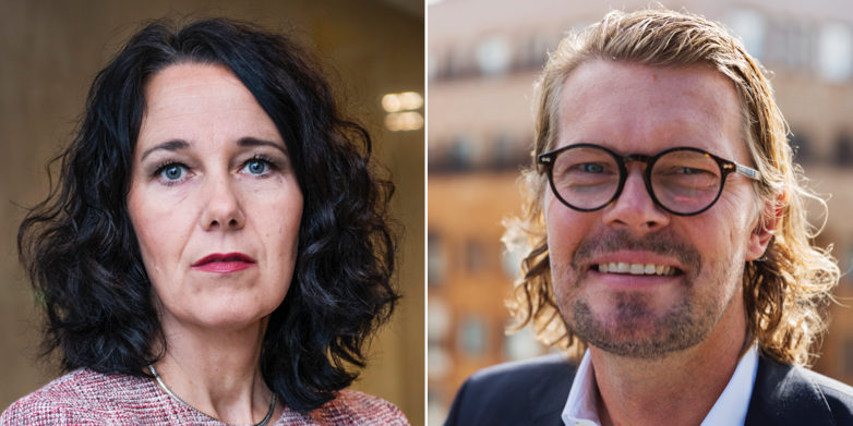 Annika Winsth, chefekonom Nordea och Mattias Isakson, chefsstrateg Swedbank. 