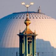 Stockholms stadshus och Globen.