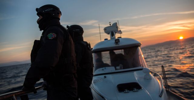 Frontex-personal i Portugal..  Santi Palacios / TT / NTB Scanpix