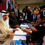 Al-Falih vid Opec-mötet i maj.