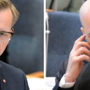 Mikael Damberg och Fredrik Reinfeldt.