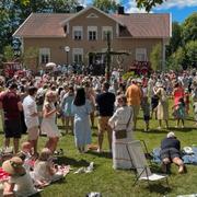  Midsommarfirande i Enköping förra året.
