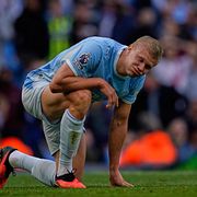 Citys norske stjärna Erling Haaland, 20 september.