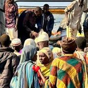 Flyktingar från massdödandet i al-Fashir till det närliggande Tawila, Sudan, den 31 oktober 2025. 