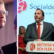 Kent Persson och Stefan Löfven.