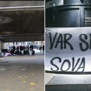 Arkivbild, protest vid stadshuset i Malmö i november