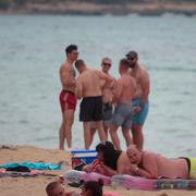 Arkiv. Turister på Mallorca i juli 2020. 