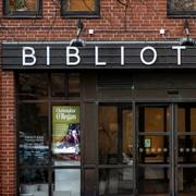 Trelleborgs bibliotek på Stortorget i Trelleborg. 
