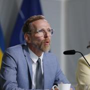 Socialminister Jakob Forssmed (KD) och utbildnings- och integrationsminister Simona Mohamsson (L).