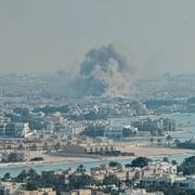 En explosion i Doha. 