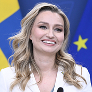 Ebba Busch (KD) och Jimmie Åkesson (SD)