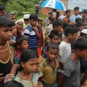 Rohingyer i lägret Cox’s Bazar i Bangladesh som The Guardian har besökt.