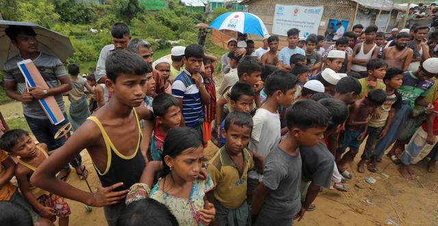 Rohingyer i lägret Cox’s Bazar i Bangladesh som The Guardian har besökt. Mahmud Hossain Opu / TT NYHETSBYRÅN