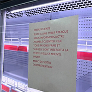 Franska frysar och kylar gapade tomma efter den stora cyberattacken.