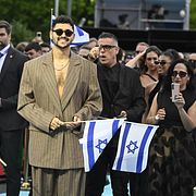 Noam Bettan som representerar Israel på turkosa mattan inför nästa veckas semifinaler och final i årets Eurovision Song Contest (ESC) i Wien, Österrike.