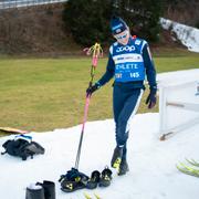 Johannes Høsflot Klæbo under träning i Oberstdorf.