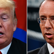 Donald Trump och Rod Rosenstein