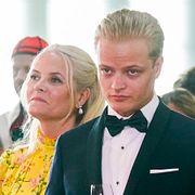 Marius Borg Høiby och kronprinsessan Mette-Marit, 2022. 