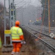 Arkivbild från en tågolycka med dödlig utgång i Härryda, 2025. 