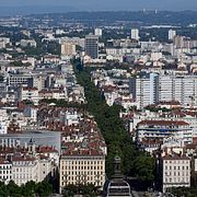 Bild tagen i franska Lyon under helgen.